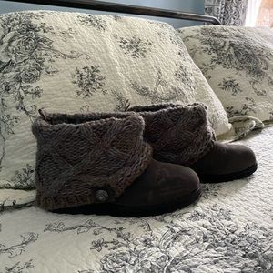 Ladies Muk Luk Patti Cable Cuff boots